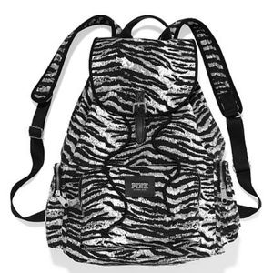 Victoria's Secret PINK Zebra Backpack *RARE*